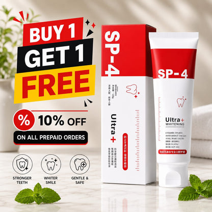 (Buy 1 Get 1 Free) SP-4 Probiotic Brightening and cleaning toothpaste