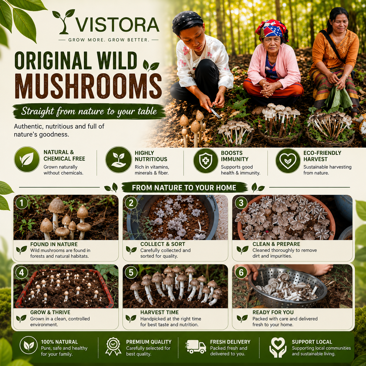 🥳2026 HOT SALE🥳💞50K+ SOLD!✨Premium Organic Mushroom Harvest Grow Kit Seeds – Buy 1 Get 1 Free