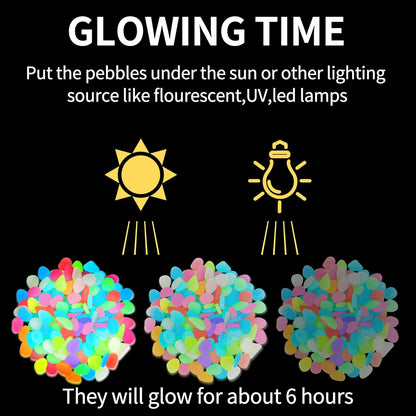Luminous Stones – Multi Color Glow Stones (150 pcs)