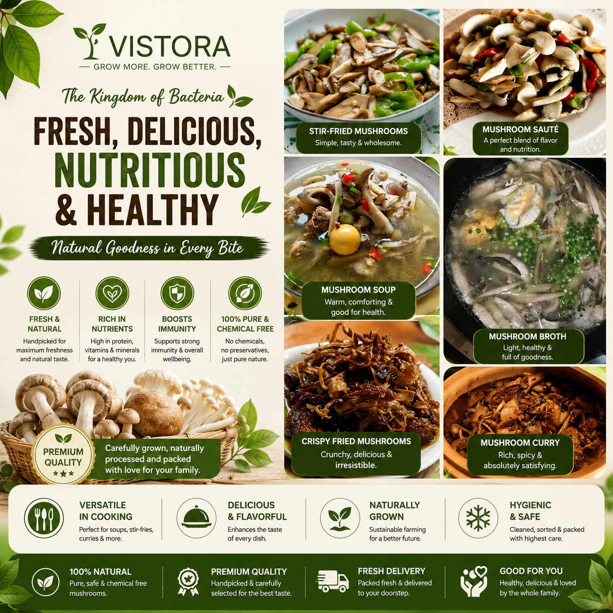 🥳2026 HOT SALE🥳💞50K+ SOLD!✨Premium Organic Mushroom Harvest Grow Kit Seeds – Buy 1 Get 1 Free