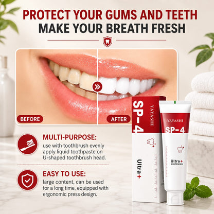 (Buy 1 Get 1 Free) SP-4 Probiotic Brightening and cleaning toothpaste