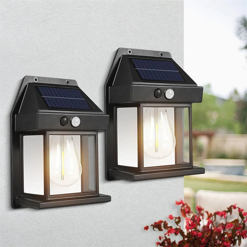 Solar wall lantern
