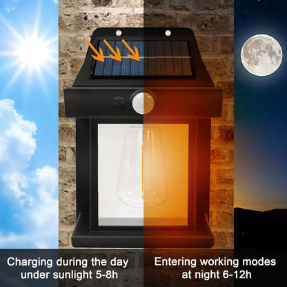 Solar wall lantern