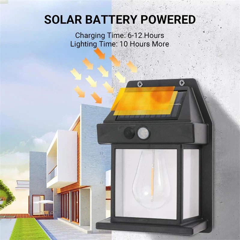Solar wall lantern