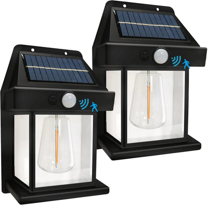 Solar wall lantern